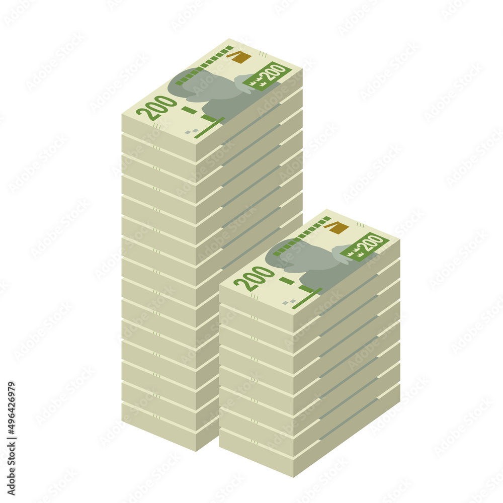 Swedish Krona Vector Illustration. Sweden money set bundle banknotes. Paper money 200 kr. Flat style. Isolated on white background. Simple minimal design. Swedish Krona Vector Illustration. Sweden money set bundle banknotes. Paper money 200 kr. Flat style. Isolated on white background. Simple minimal design.