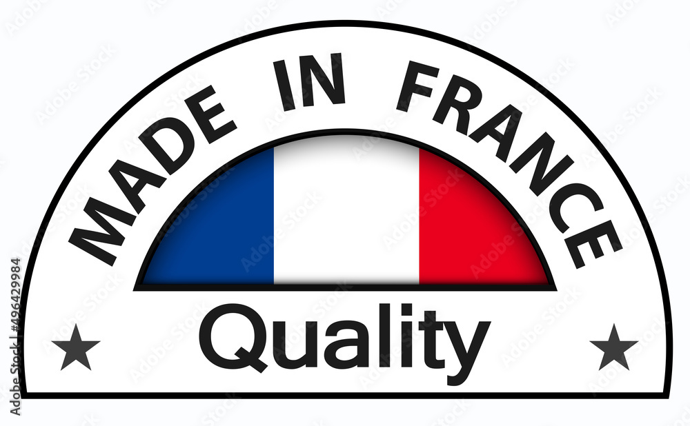Made in France Quality icon, circle button, vector quality certificate illustration. Made in France Quality icon, circle button, vector quality certificate illustration.