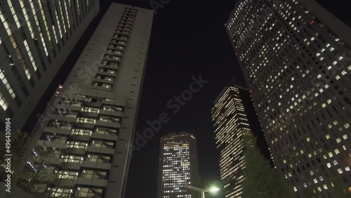 ビル 夜景 都会 オフィス