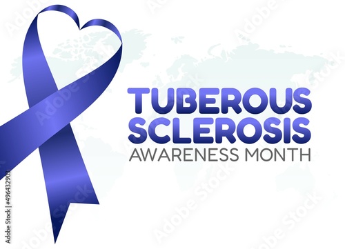 vector graphic of tuberous sclerosis awareness month good for tuberous sclerosis awareness month celebration. flat design. flyer design.flat illustration.