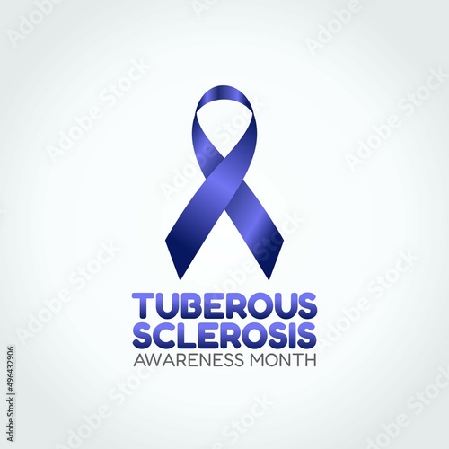 vector graphic of tuberous sclerosis awareness month good for tuberous sclerosis awareness month celebration. flat design. flyer design.flat illustration.