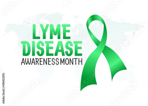 vector graphic of lyme disease awareness month good for lyme disease awareness month celebration. flat design. flyer design.flat illustration.