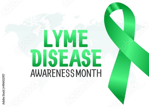 vector graphic of lyme disease awareness month good for lyme disease awareness month celebration. flat design. flyer design.flat illustration.