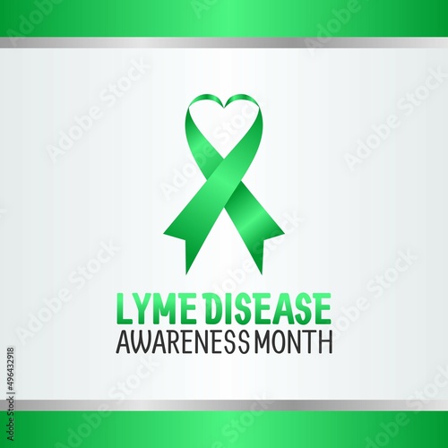 vector graphic of lyme disease awareness month good for lyme disease awareness month celebration. flat design. flyer design.flat illustration.