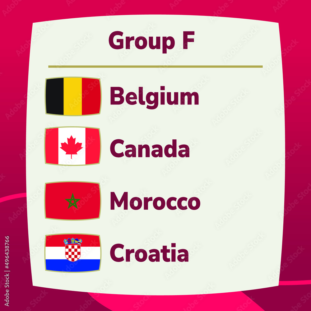 World Cup football championship 2022 groups vector World Cup football championship 2022 groups vector