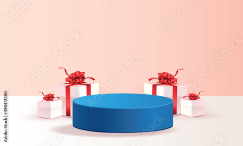 podium shopinng sale gift online mockup marketing 