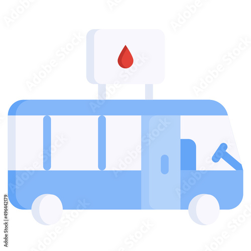 BUS flat icon,linear,outline,graphic,illustration