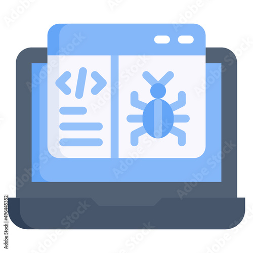 BUG flat icon,linear,outline,graphic,illustration