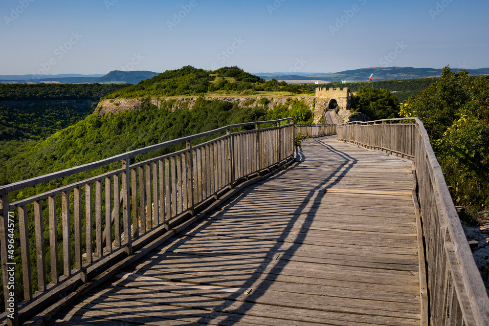 Bulgarian landscape of Ovech Fortress Provadia