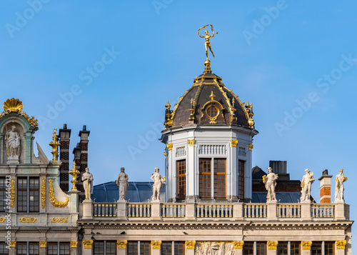 House of the Corporation of Bakers in the Grand Place   Brussels  belgium