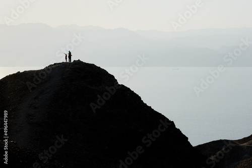 Walk through the mountains near the Gulf of Eilat Red Sea in Israel © v_blinov