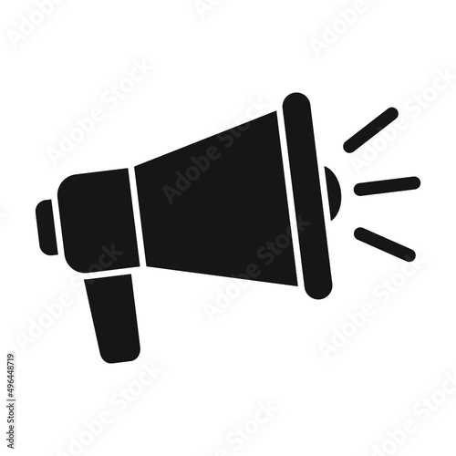 Megaphone icon, loud speaker icon.