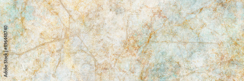Blue and gold marble grunge texture crack pattern background. © Carmen Art