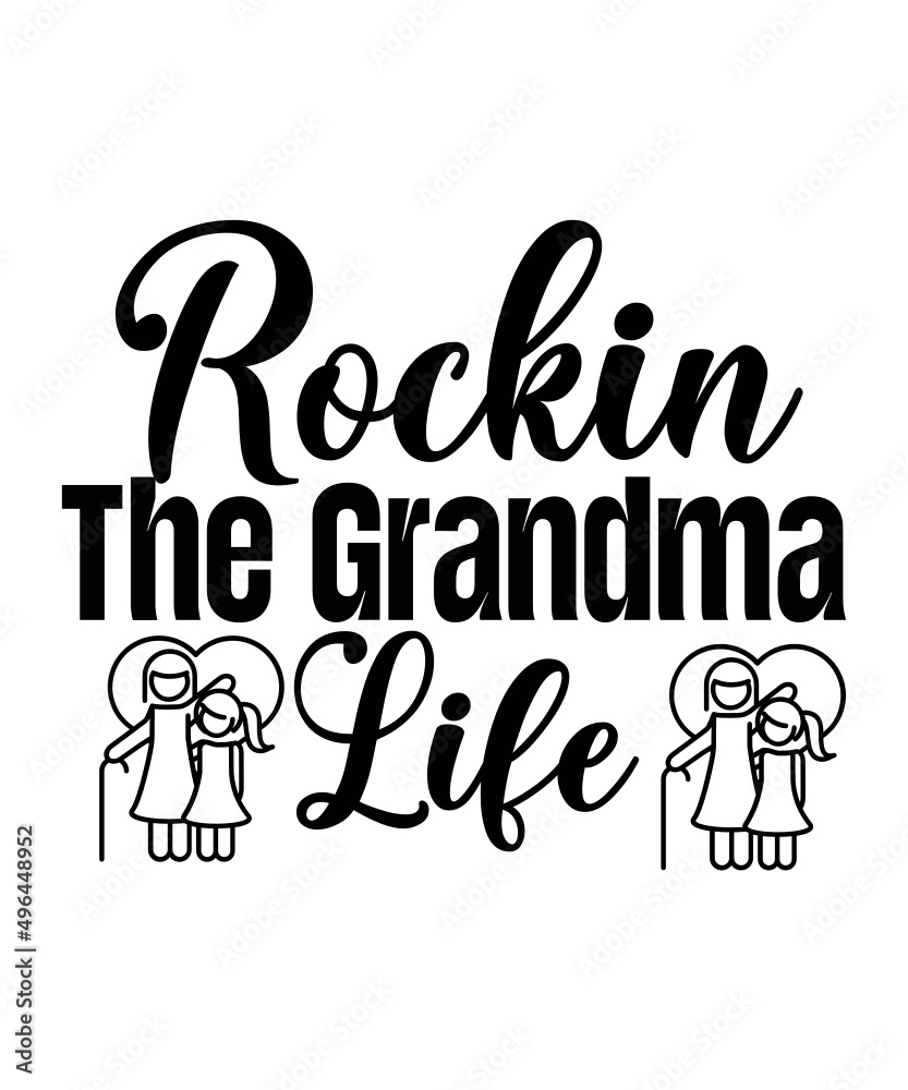 Vetor de Grandma Svg Bundle, Nana Svg, Granny Svg, Retired Svg, Blessed ...