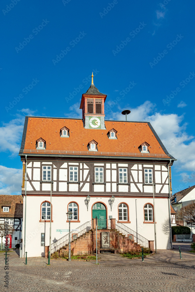 Obraz premium old townhall of Bad Vilbel, Hesse, Germany