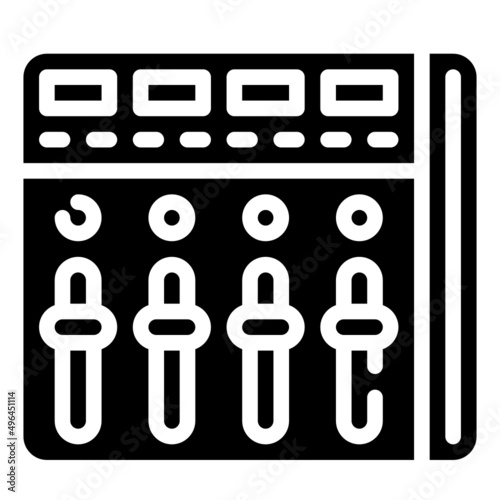 FADER glyph icon,linear,outline,graphic,illustration