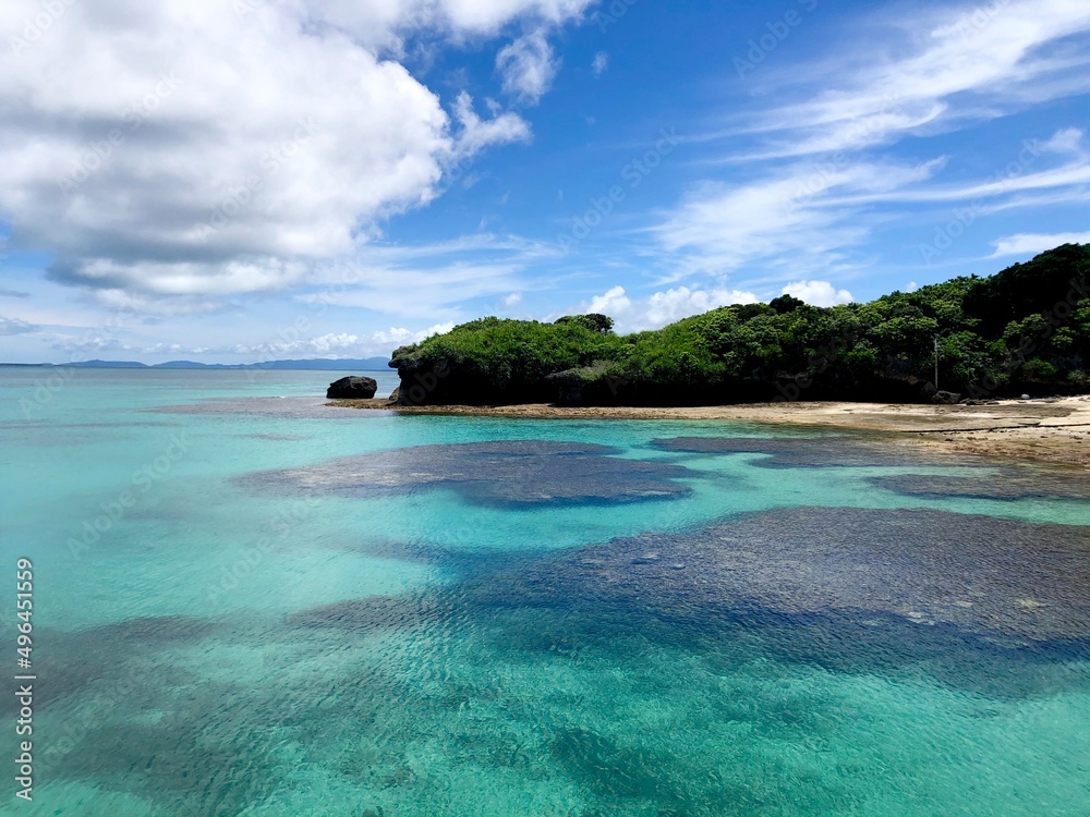 沖縄県の離島　新城島（パナリ）の海 Japan Okinawa Panari Aragusuku beautiful sea
