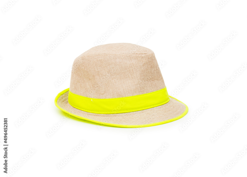 Summer hat isolated on the white background Summer hat isolated on the white background