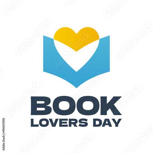 National book lovers day. August 9. Template for banner, poster, card