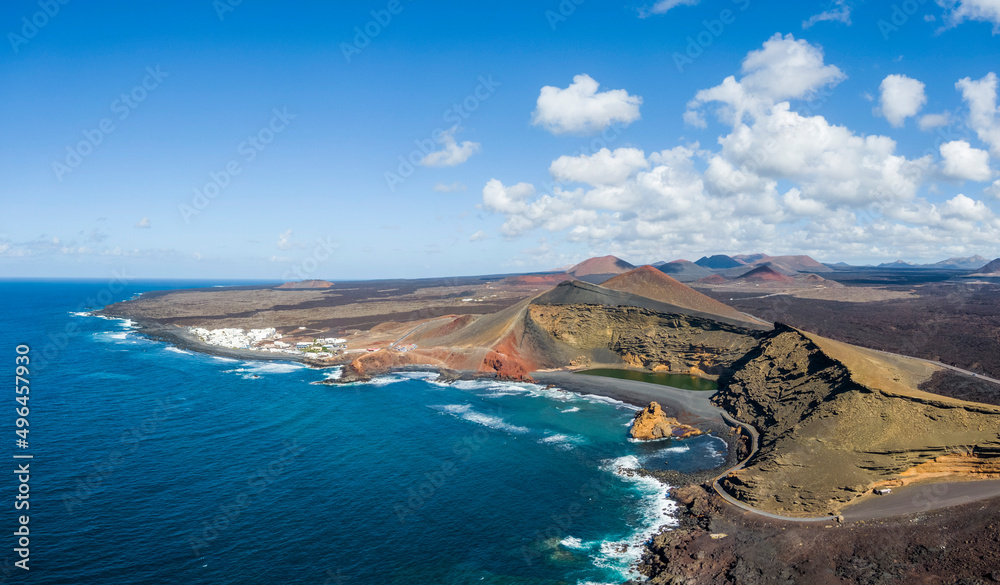 The Green Lagoon Lago Verde on Lanzarote, Spain