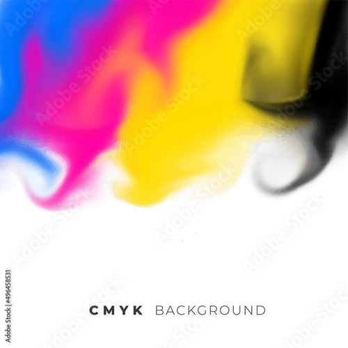 abstract cmyk colors watercolor background