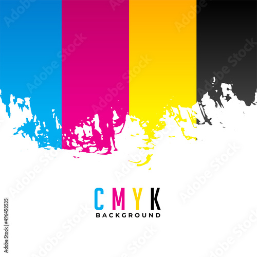 abstract cmyk color stripes background