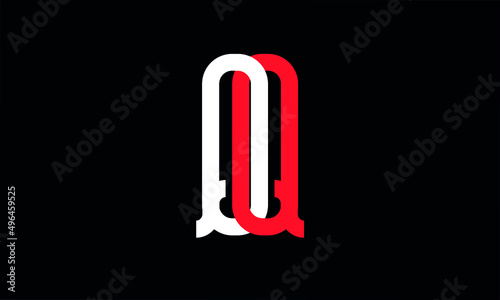 Letter Initial QQ Vector Logo Design