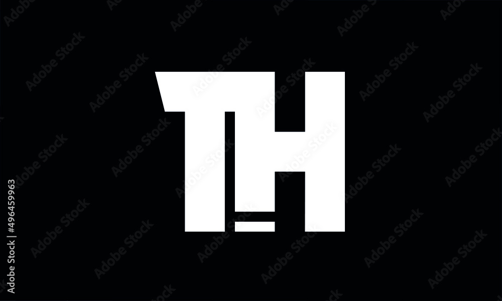 Letter Initial TH Vector Logo Design Letter Initial TH Vector Logo Design