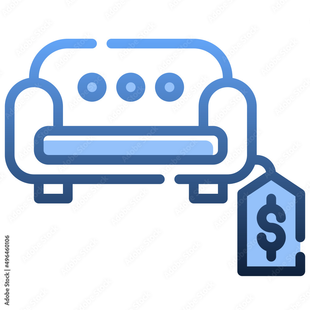 SOFA Gradient icon,linear,outline,graphic,illustration SOFA Gradient icon,linear,outline,graphic,illustration
