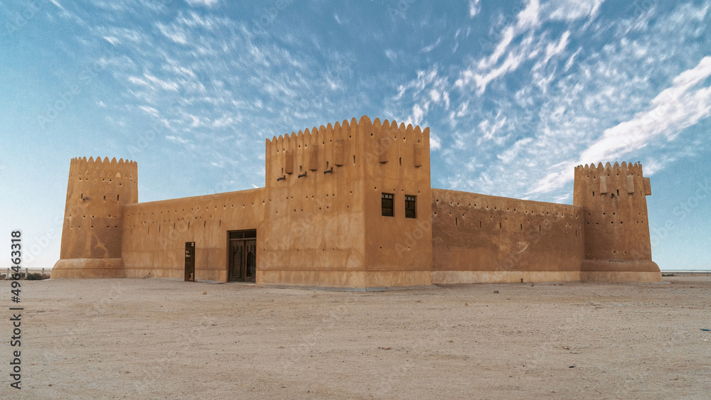 Ancient historical fort in zubarah, qatar