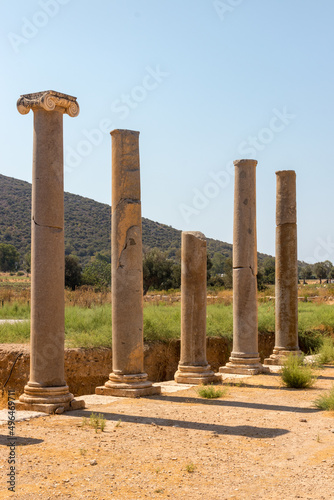 Patara (Pttra). Ruins of the ancient Lycian city Patara, Kas, Antalya, Turkey.