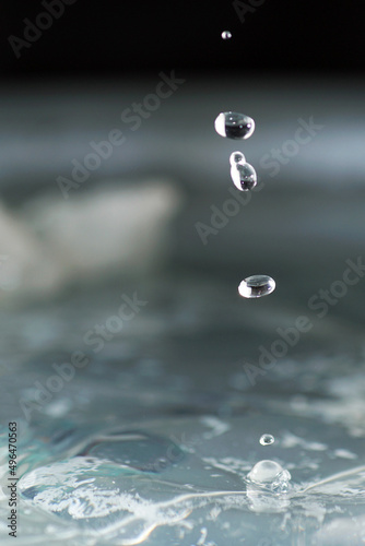 Water drops photographed with higspeed flashes in the studio