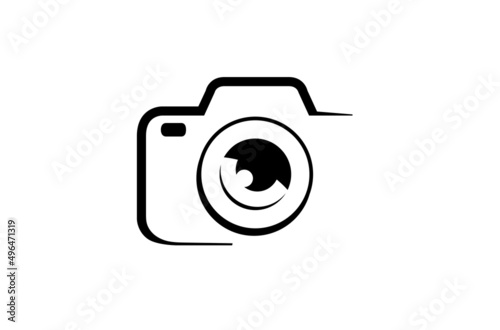 Creative Black Camera Logo Design Symbol Vector Illustration