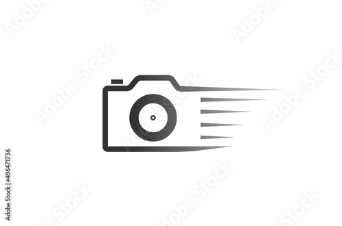 Creative Black Camera Logo Design Symbol Vector Illustration