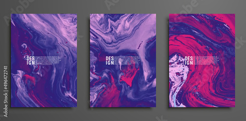 Acrylic paintings cover design. Marble textured background for wallpapers, posters, cards, invitations, websites. Vector EPS 10