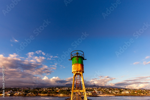 Jetty and lighthouse in Saint-Pierre, La Reunion island