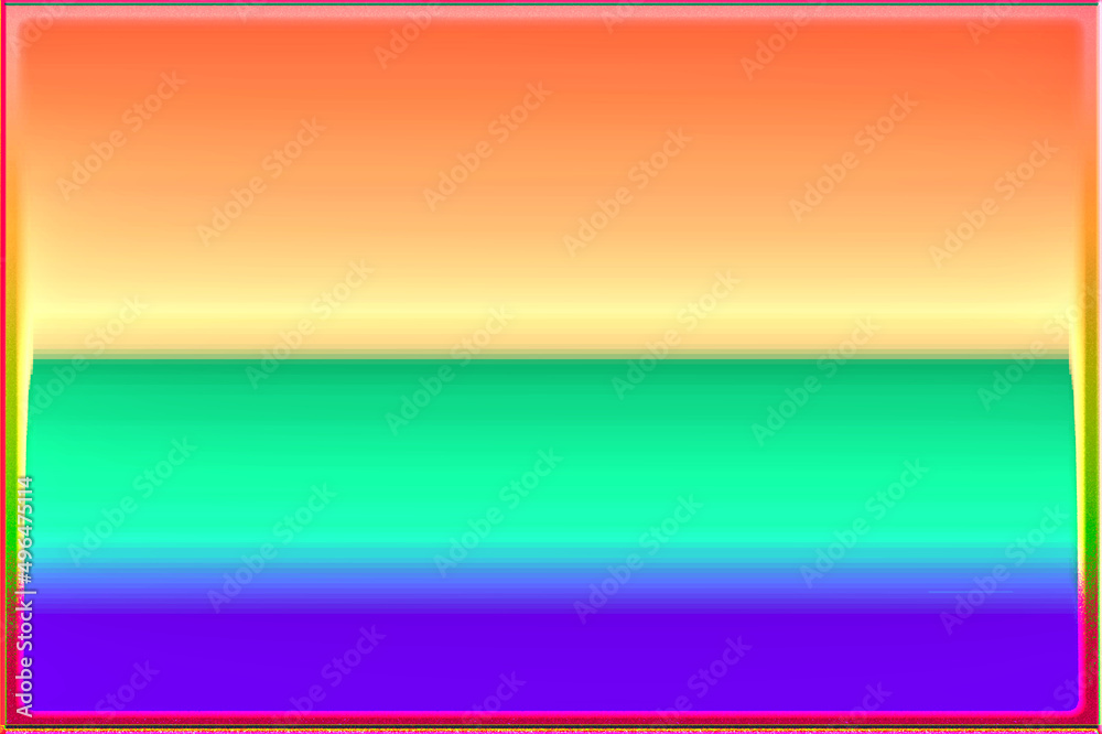 Obraz premium Abstract, Shoreline, Purple, Green, and Pale Orange, digital art