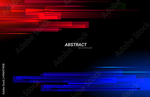 Abstract geometric modern decorative colorful neon effect design banner pattern background