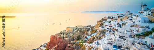 Oia village at night, Santorini © neirfy