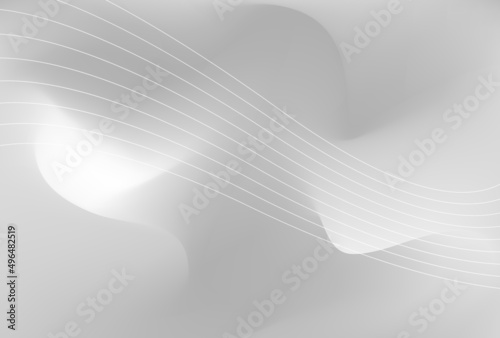 Abstract grey and white geometric stylish modern smooth background design
