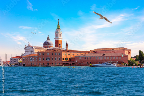 Famous cathedral Saint Mary of Health in Venice, Italy