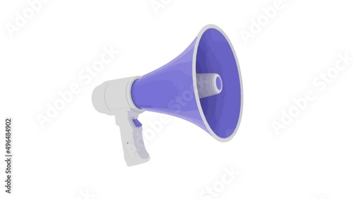 megaphone isolated on white