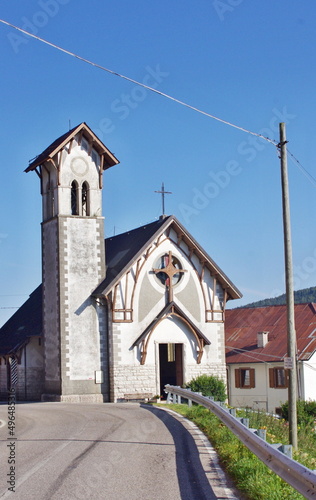 Church in the Italian mountains