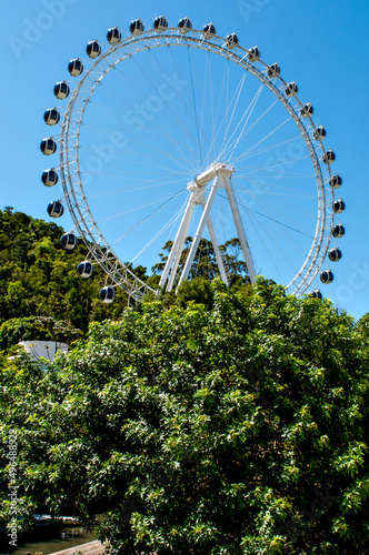 Ferris wheel tourist spot in Balne  rio Cambori  -Brazil  Big wheel.