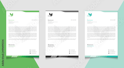 Professional business letterhead design for corporate office photo