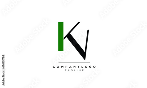  Alphabet letters Initials logo KV photo