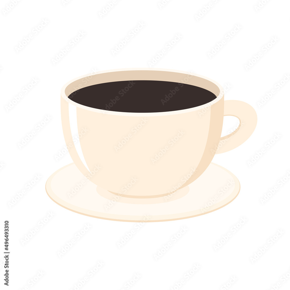 Coffee cup vector on white background. Cup of Fresh Coffee. Vector Illustration. Coffee cup vector on white background. Cup of Fresh Coffee. Vector Illustration.