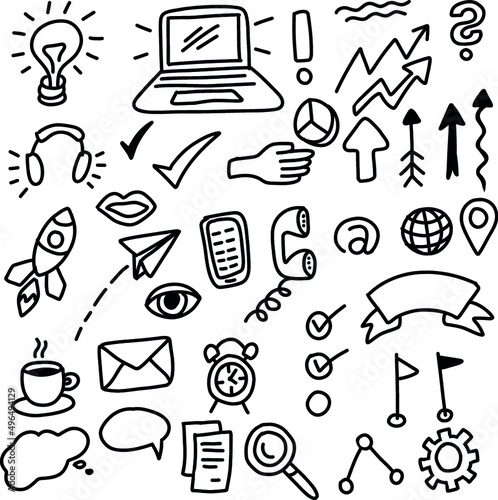 Business Doodle Icons