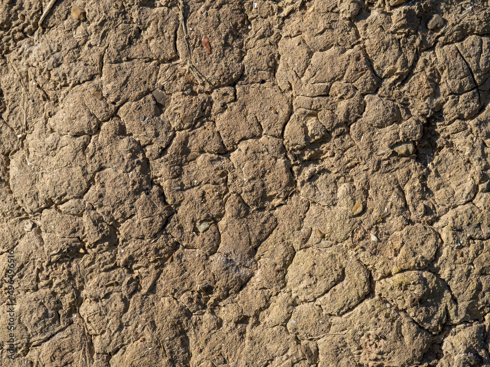 Mud wall detail. Mud wall detail.