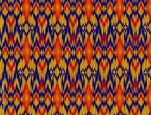 geometric ethnic vintage texture vector art design. textile fashion pattern line  ikat seamless pattern and batik fabric texture asian background wallpaper geometry indian. Ethnic abstract ikat art .